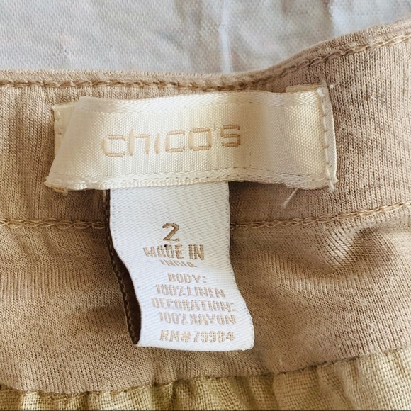 Chico’s Linen And Rayon Skirt Size 2 - Picture 8 of 8